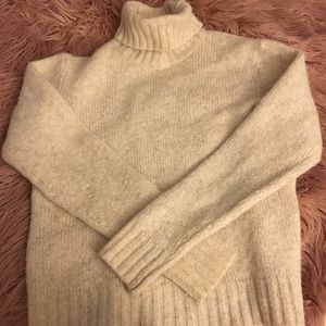 L.L. Bean chunky turtleneck wool-blend sweater